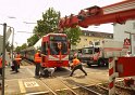 KVB Bahn entgleist Koeln Suelz Hermeskeilerstr Am Beethovenpark P071